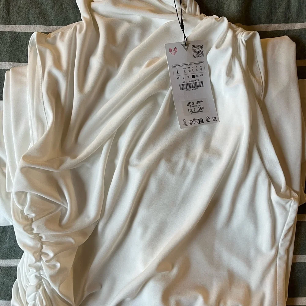 ZARA NWT White Sleeveless Dress - Picture 5 of 5